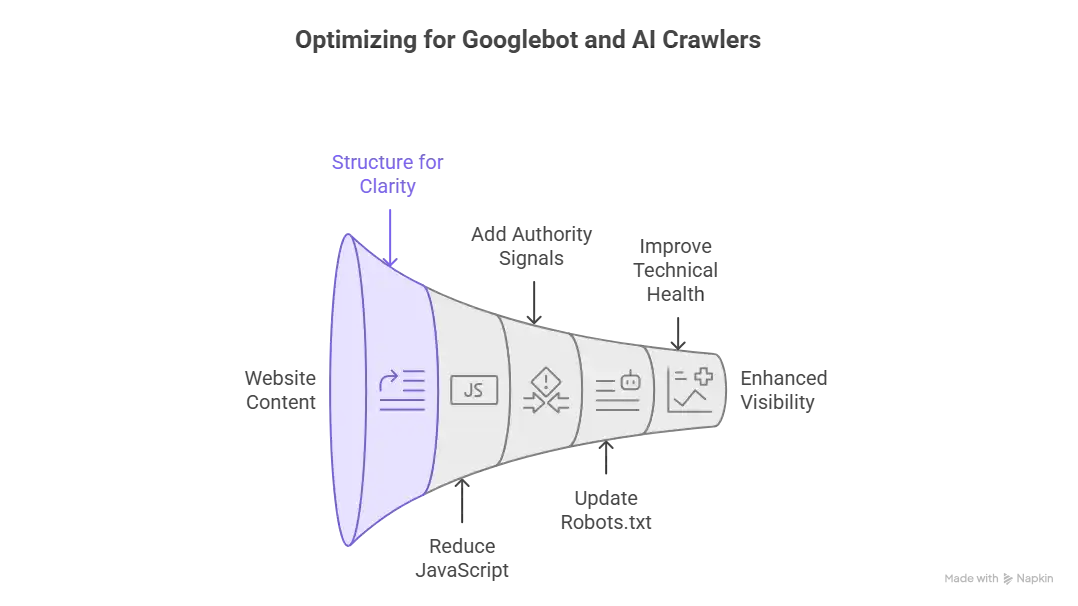 Funnel graphic showing outdated SEO tactics being phased out over time