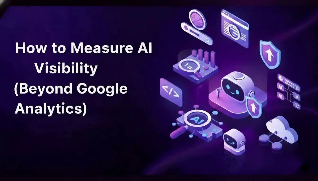 Illustration about measure AI visibility beyond traditional analytics