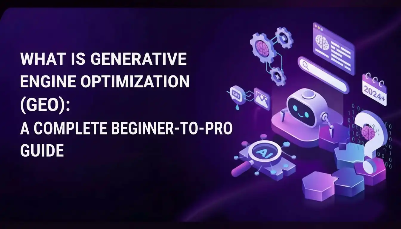 Illustration explaining what is generative engine optimization with AI search concepts-hackandgrow