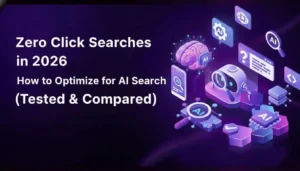 Illustration about zero-click searches 2026 and AI search optimization strategies