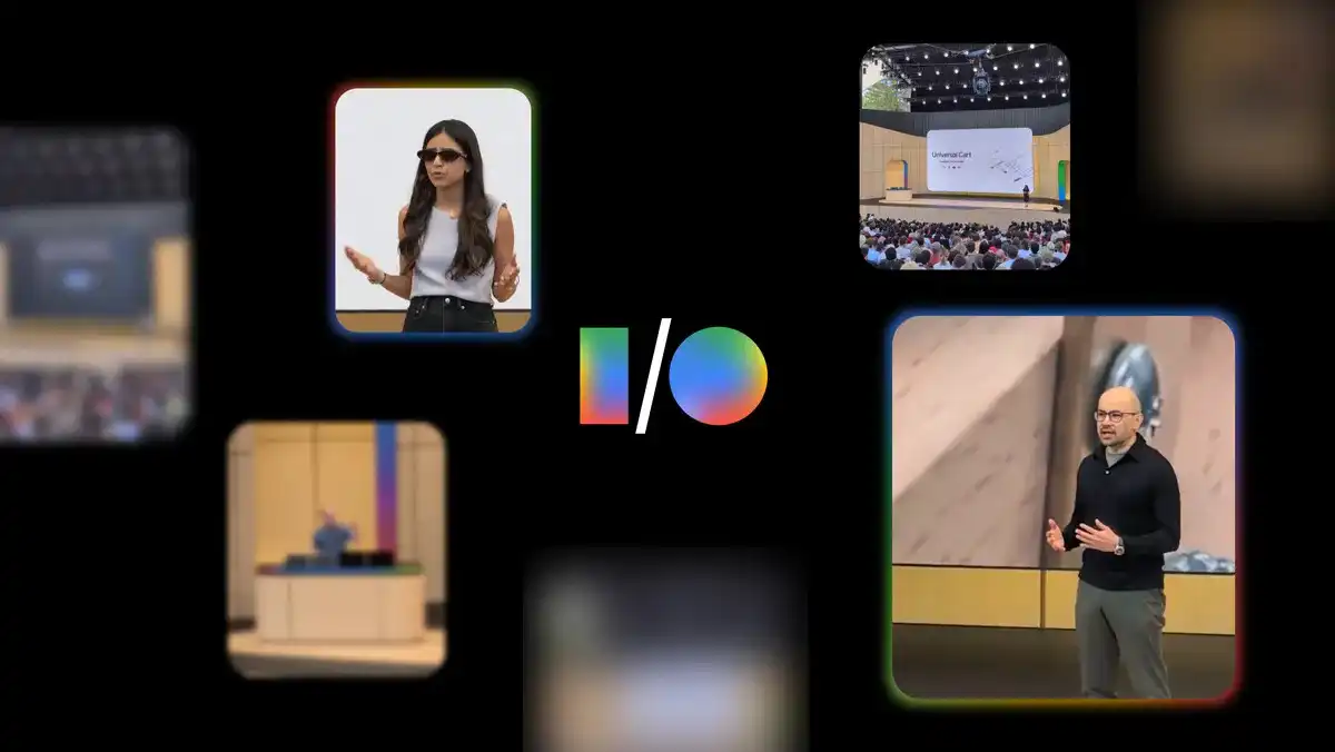 Google I/O 2026 keynote highlights showcasing major AI announcements, including Gemini updates, AI Search innovations, and new Google technologies.