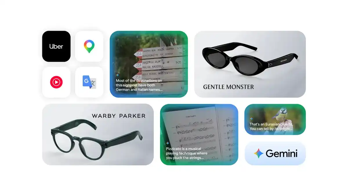 AI-powered smart glasses and Android XR eyewear revealed at Google I/O 2026, highlighting Google's vision for hands-free AI experiences.